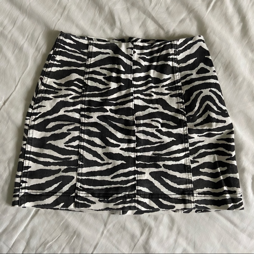 wild fable zebra skirt